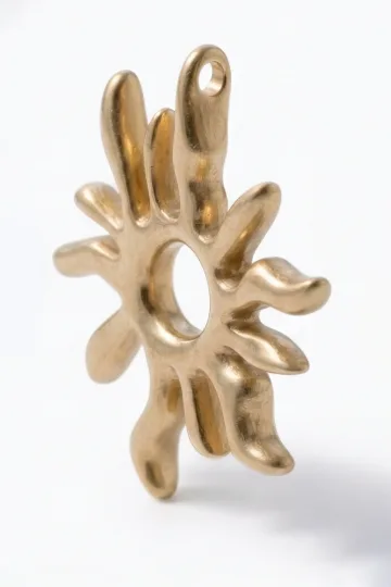 КУЛОН СОЛНЦЕ ЗОЛОТИСТЫЙ 3