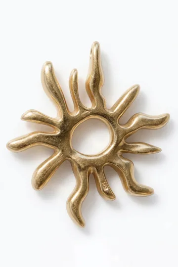 КУЛОН СОЛНЦЕ ЗОЛОТИСТЫЙ 8